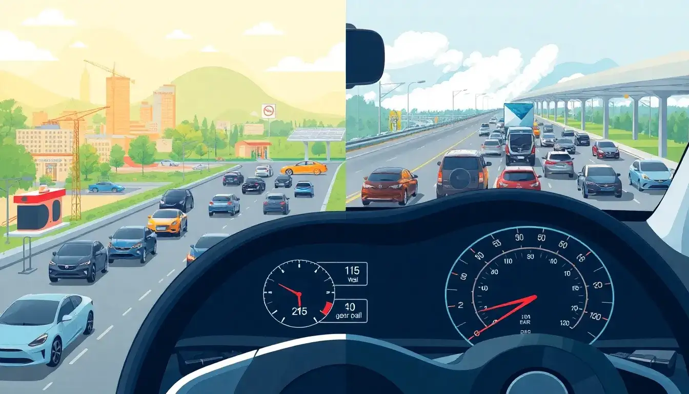 How do driving habits impact the maintenance costs of EVs versus gas-powered cars