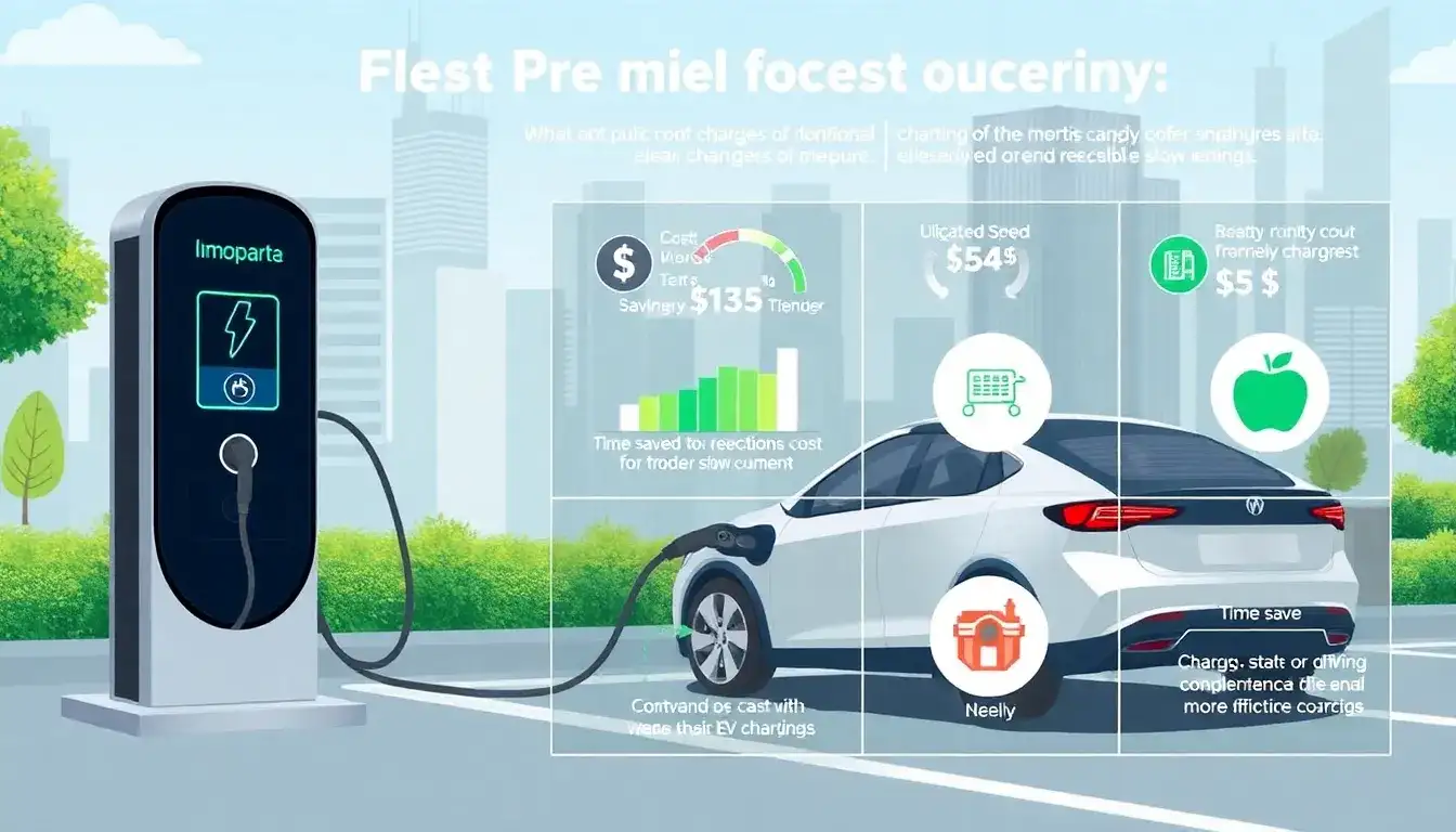 How do fast public chargers impact the overall cost of driving an EV