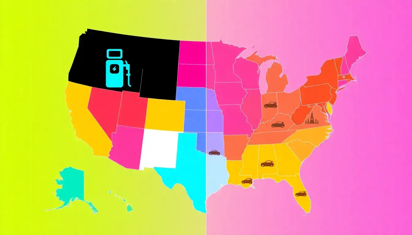 Are there any states where gas-powered cars are cheaper than EVs