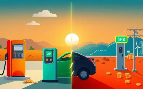 How does the cost of electricity in California affect the savings of driving an EV