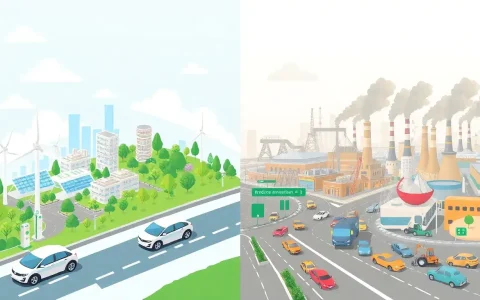 How do the environmental impacts of EVs and gas-powered cars compare