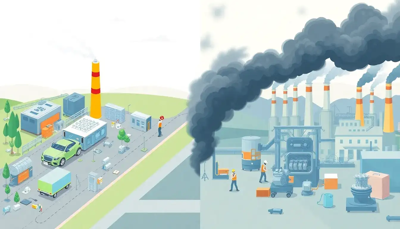 How do the manufacturing emissions of EVs compare to those of gas-powered cars