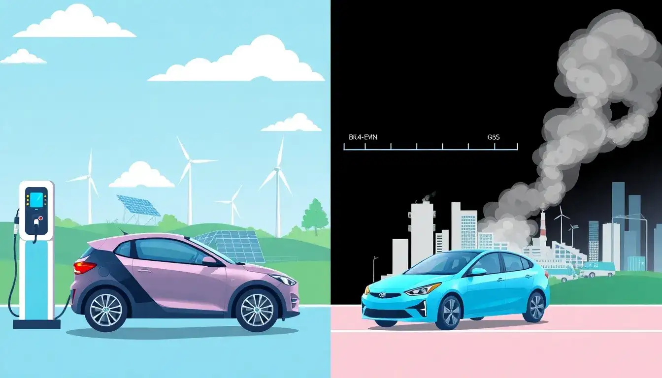 How long does it take for an EV to "break even" with a gas-powered car in terms of emissions