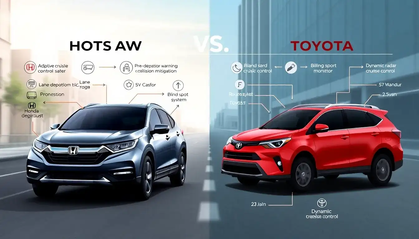 How do Honda SUVs compare to Toyota SUVs in terms of safety features