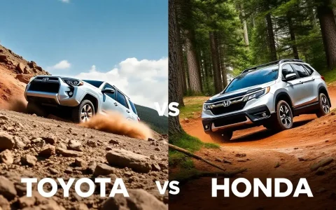 How do the off-road capabilities of Toyota SUVs compare to Honda SUVs