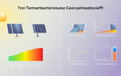 How does the temperature coefficient affect the overall energy output of solar panels