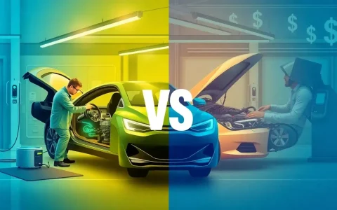 How do the repair costs for electric vehicles compare to those for gas-powered cars