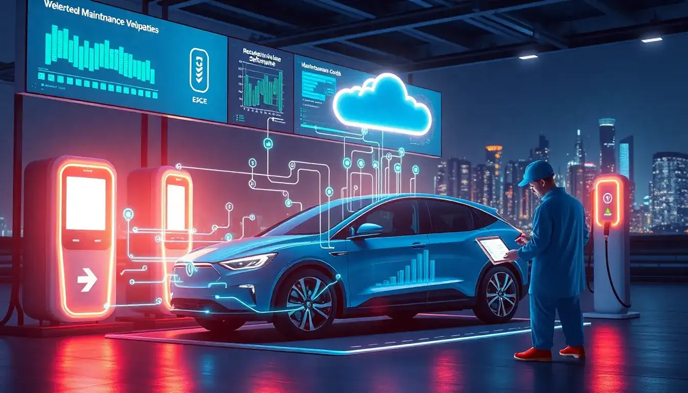 How do over-the-air updates impact the maintenance costs of electric vehicles