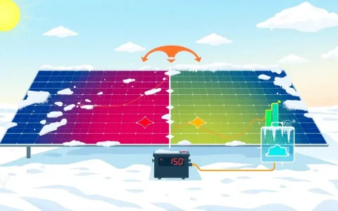 How does cold weather impact the charging and discharging cycles of solar batteries