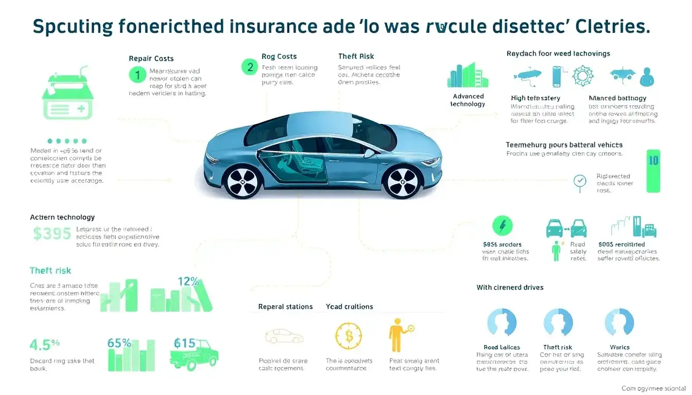 What factors contribute to the higher insurance costs for electric vehicles