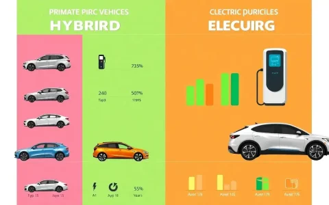 What are the initial purchase prices for hybrids versus electric vehicles