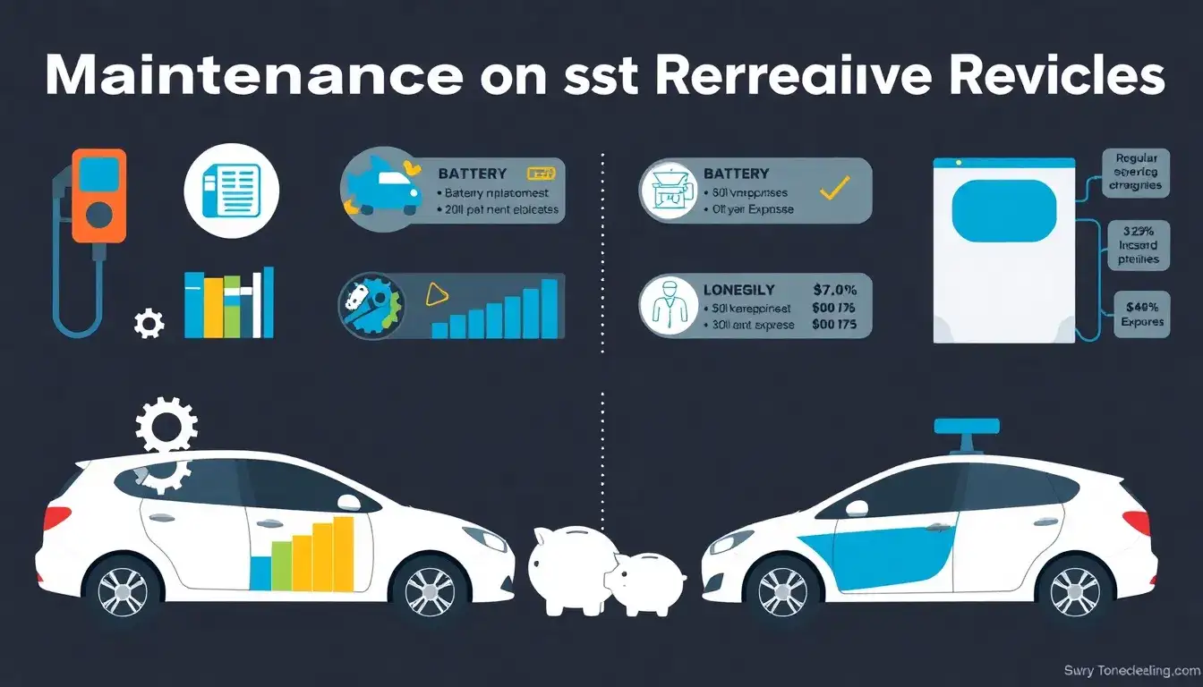 How do the maintenance costs of hybrids compare to electric vehicles