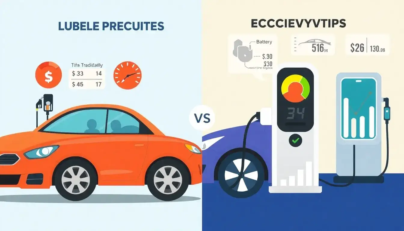 What are the average fuel costs for hybrids versus electric vehicles