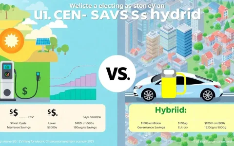 What are the long-term savings of owning an electric vehicle versus a hybrid
