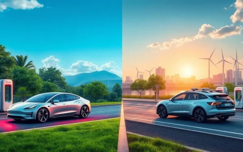 How does the driving range of electric vehicles compare to hybrids