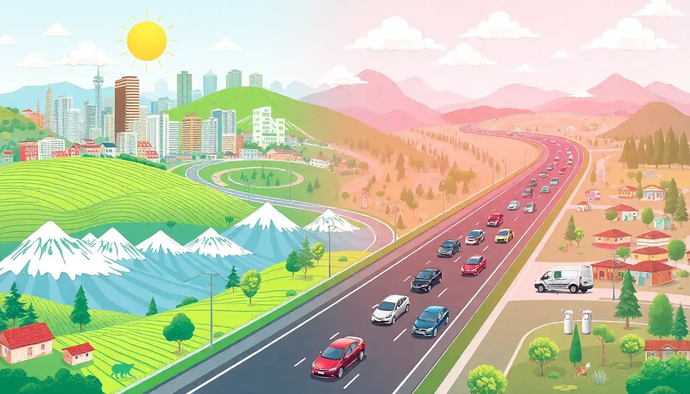 Are there specific regions where hybrids might be more environmentally friendly than EVs