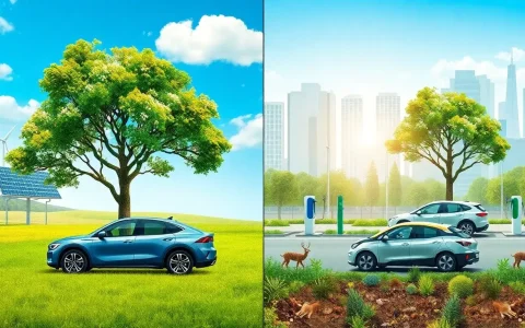What are the long-term environmental benefits of owning a hybrid versus an EV