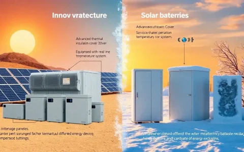 How can I protect my solar batteries from extreme temperatures