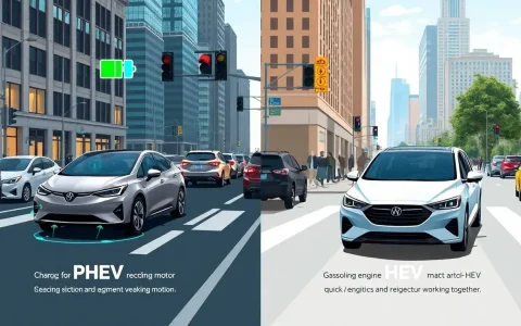 How do PHEVs perform in stop-and-go city traffic compared to HEVs