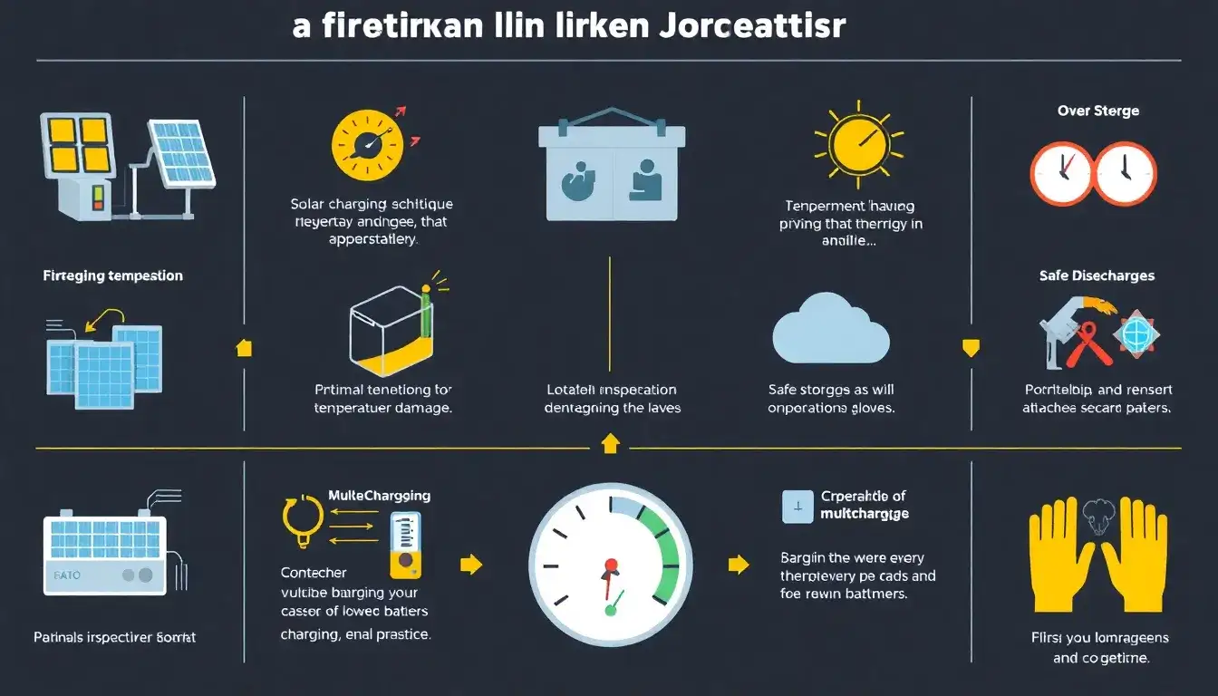 What are the best practices for maintaining lithium-ion solar batteries