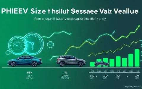 How does the battery size impact the resale value of a PHEV