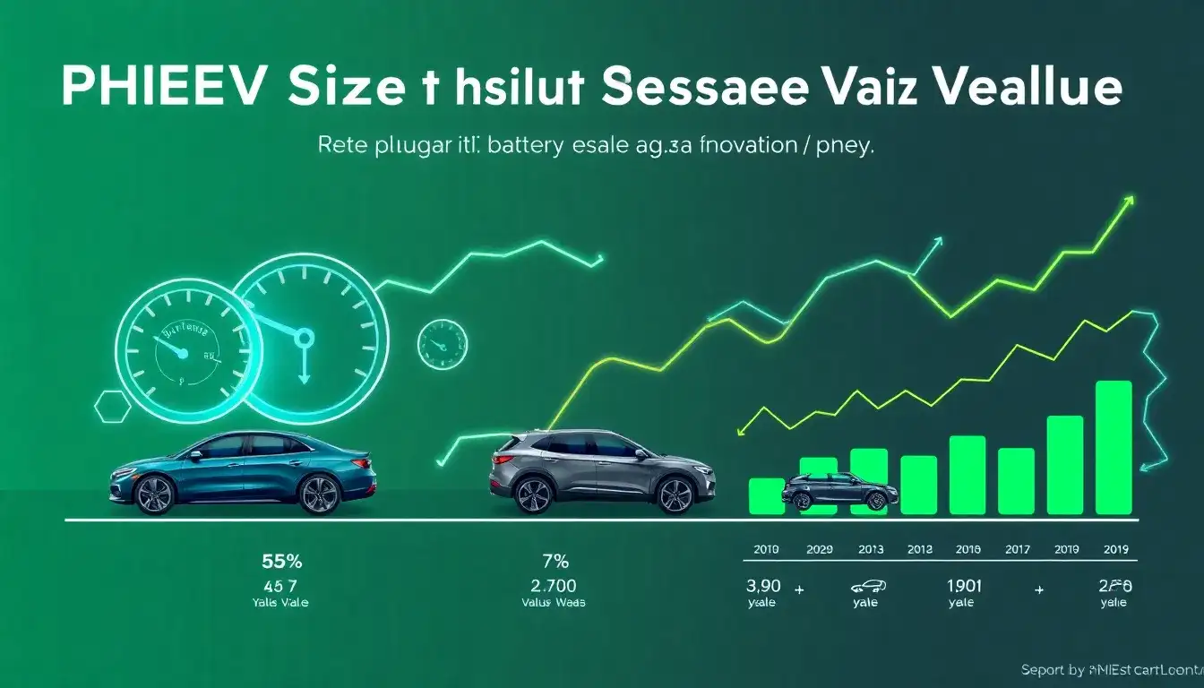 How does the battery size impact the resale value of a PHEV