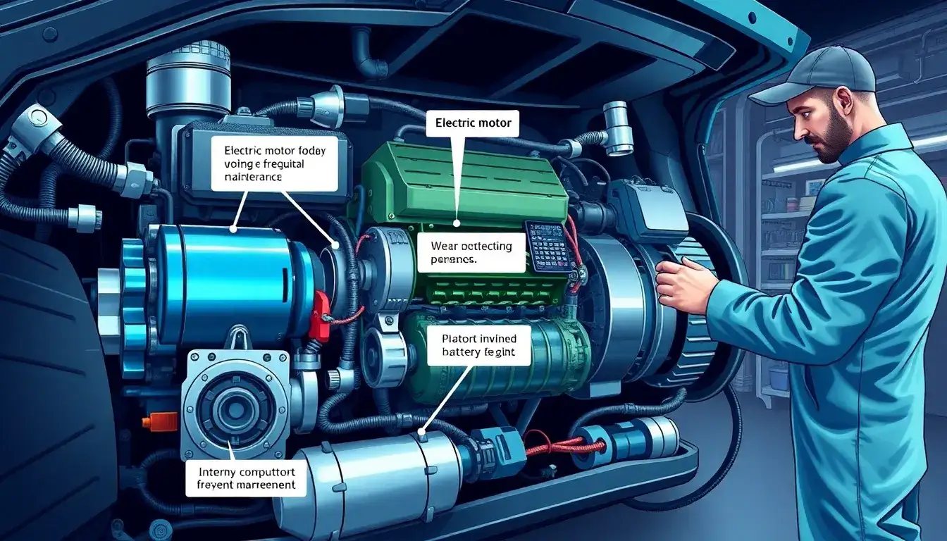 Are there any specific components in PHEVs that require more frequent maintenance