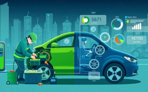 How does the battery maintenance cost of PHEVs impact their overall maintenance costs