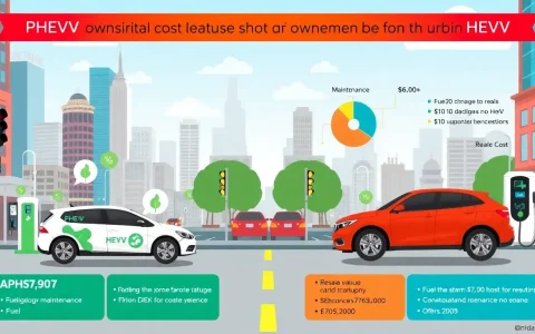 How does the cost of ownership differ between PHEVs and HEVs for city drivers