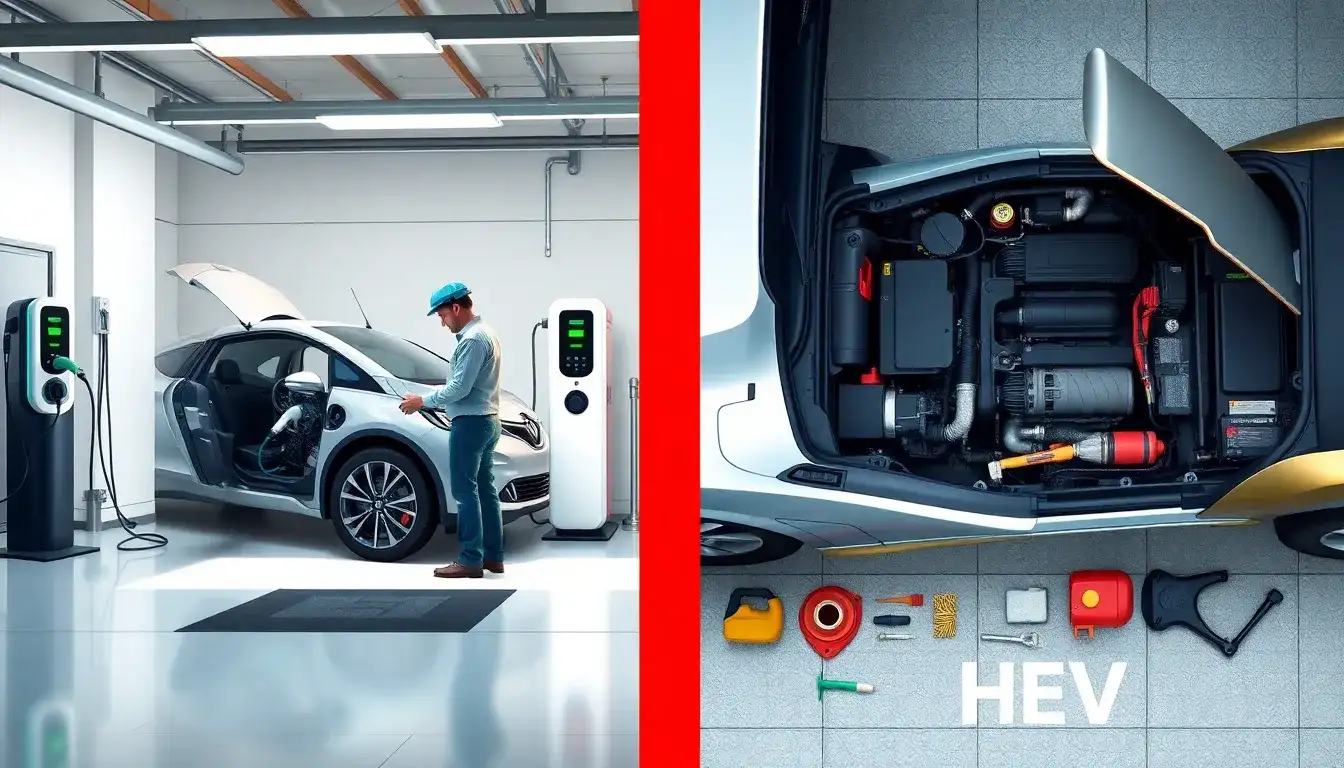 Are there any specific maintenance differences between PHEVs and HEVs