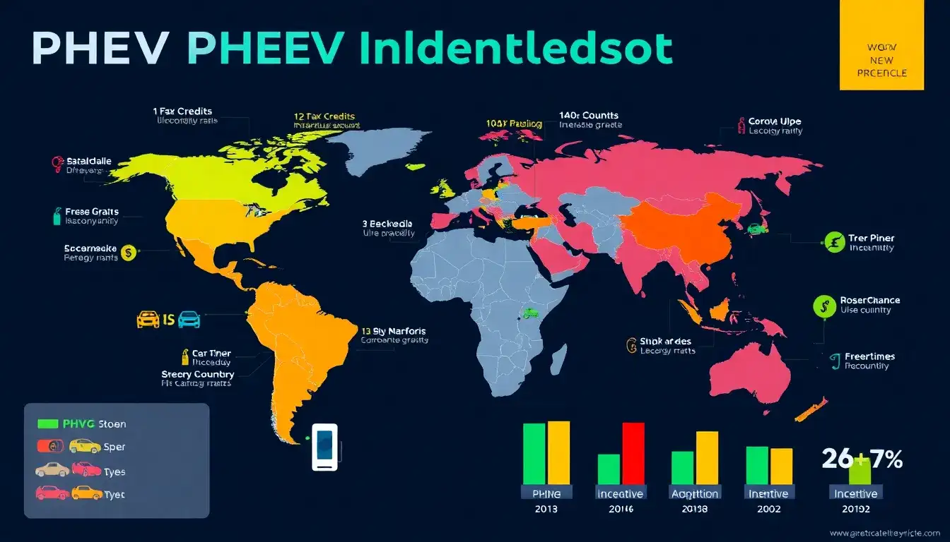 How do PHEV incentives vary across different countries