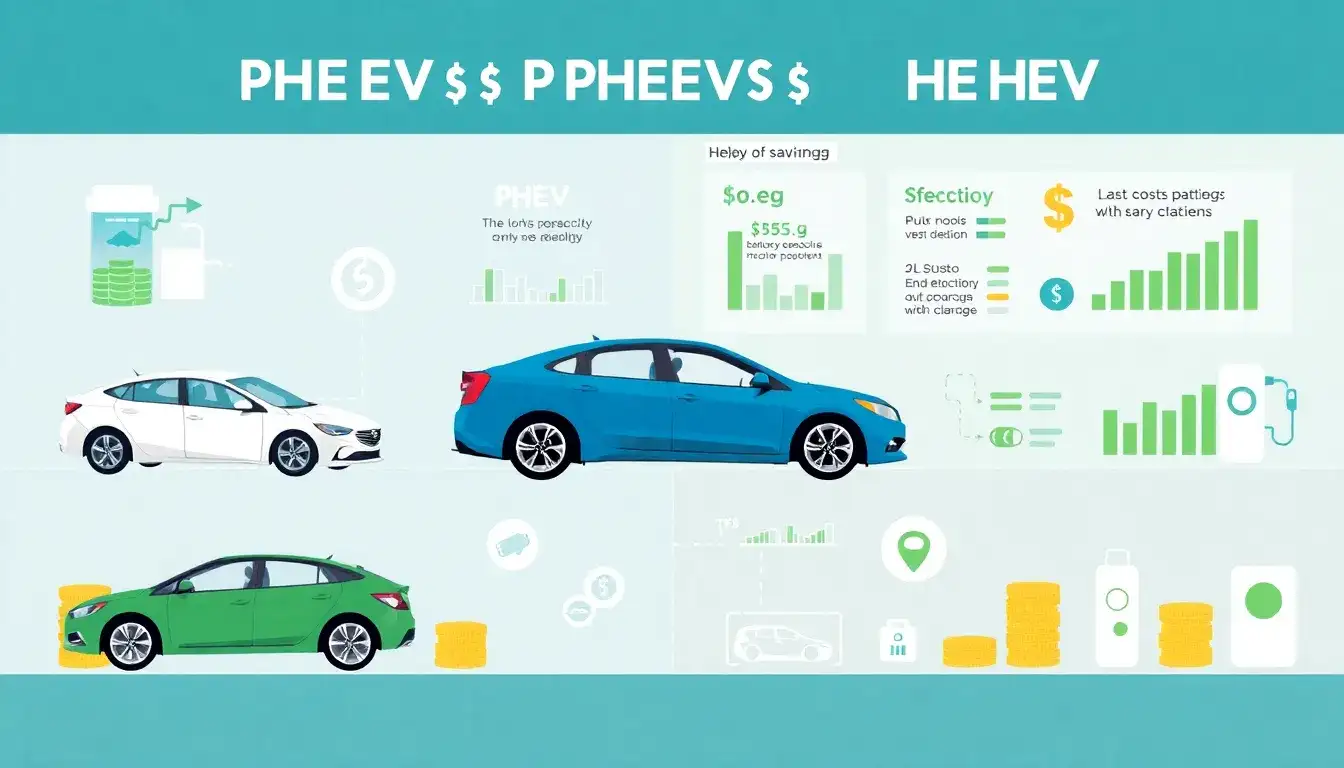 Are there specific PHEV models that offer better cost savings than HEVs