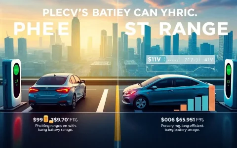 How does the battery range of PHEVs impact their cost savings
