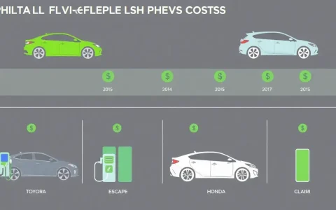 What are the annual fuel costs for different PHEV models