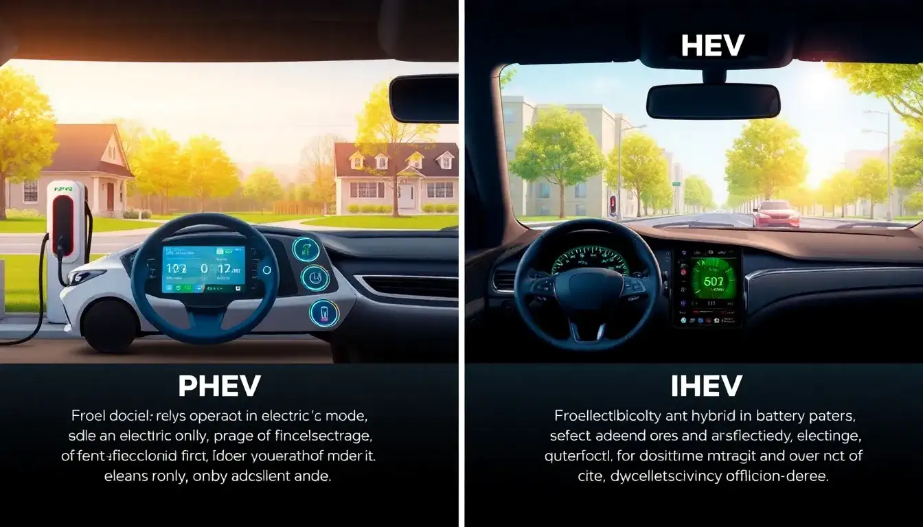 How does the driving experience differ between PHEVs and HEVs