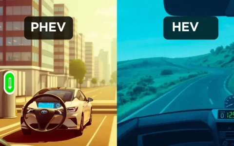 What are the main differences in the driving experience between PHEVs and HEVs