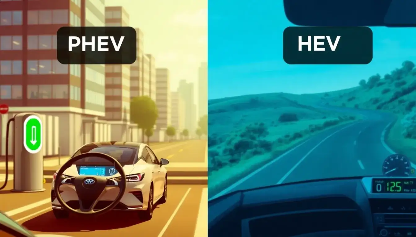 What are the main differences in the driving experience between PHEVs and HEVs