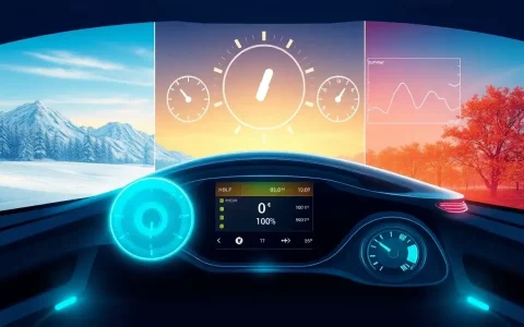What role does ambient temperature play in the variability of PHEV electric range