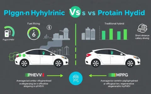 How do PHEVs compare to regular hybrids in terms of fuel efficiency during short trips