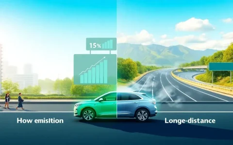 How do PHEVs perform in terms of emissions on shorter versus longer routes