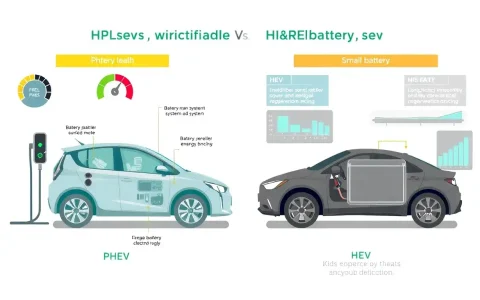 How do PHEVs handle battery degradation compared to HEVs