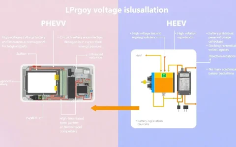 How does the high-voltage isolation system in PHEVs differ from that in HEVs