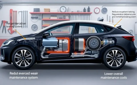 How does the regenerative braking system in PHEVs impact overall maintenance costs