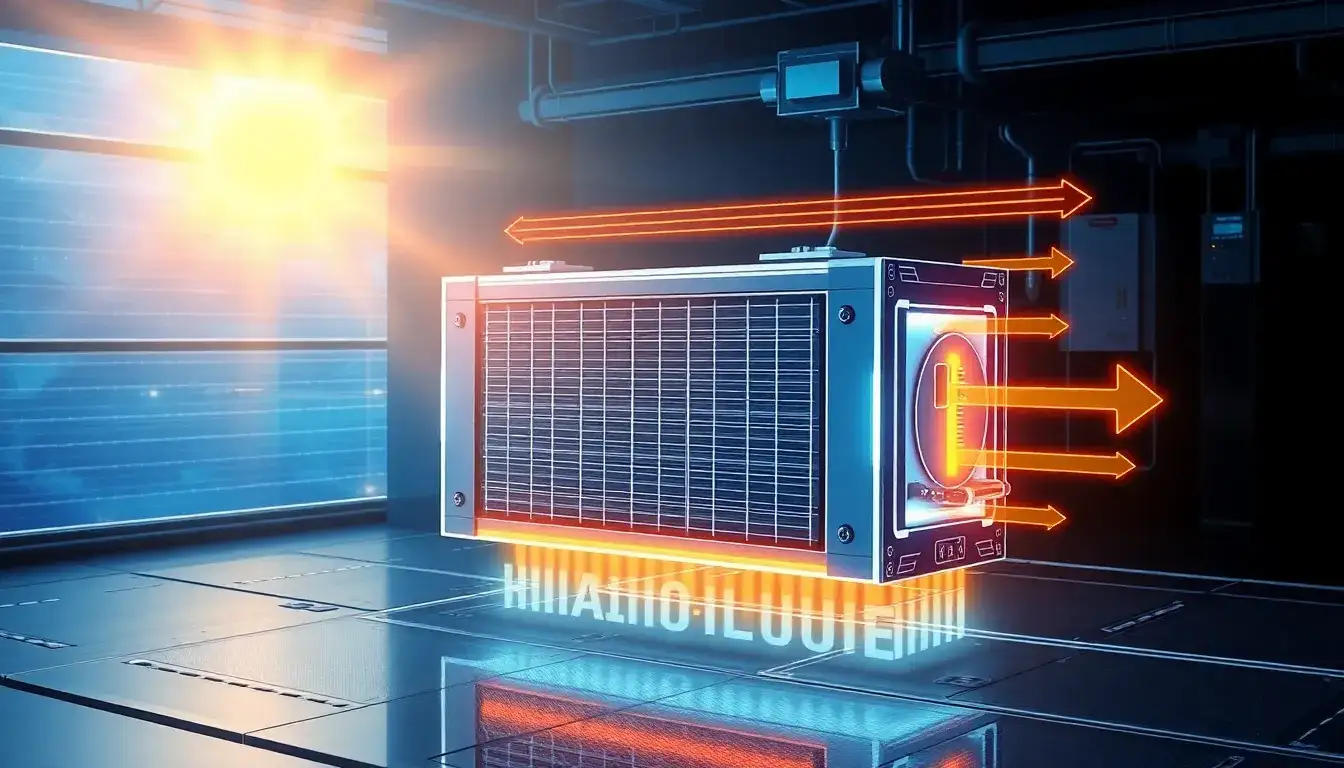 How does thermal management impact the efficiency of solar batteries