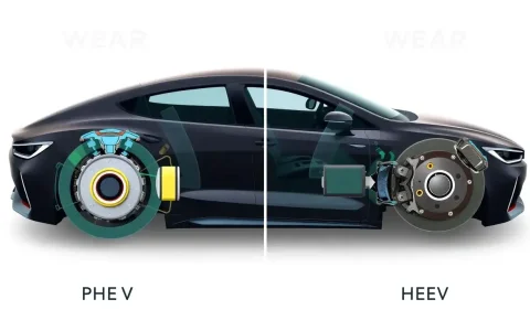 Are the brake systems in PHEVs more prone to wear than those in HEVs