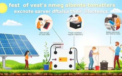 What are the best practices for maintaining solar batteries to extend their lifespan