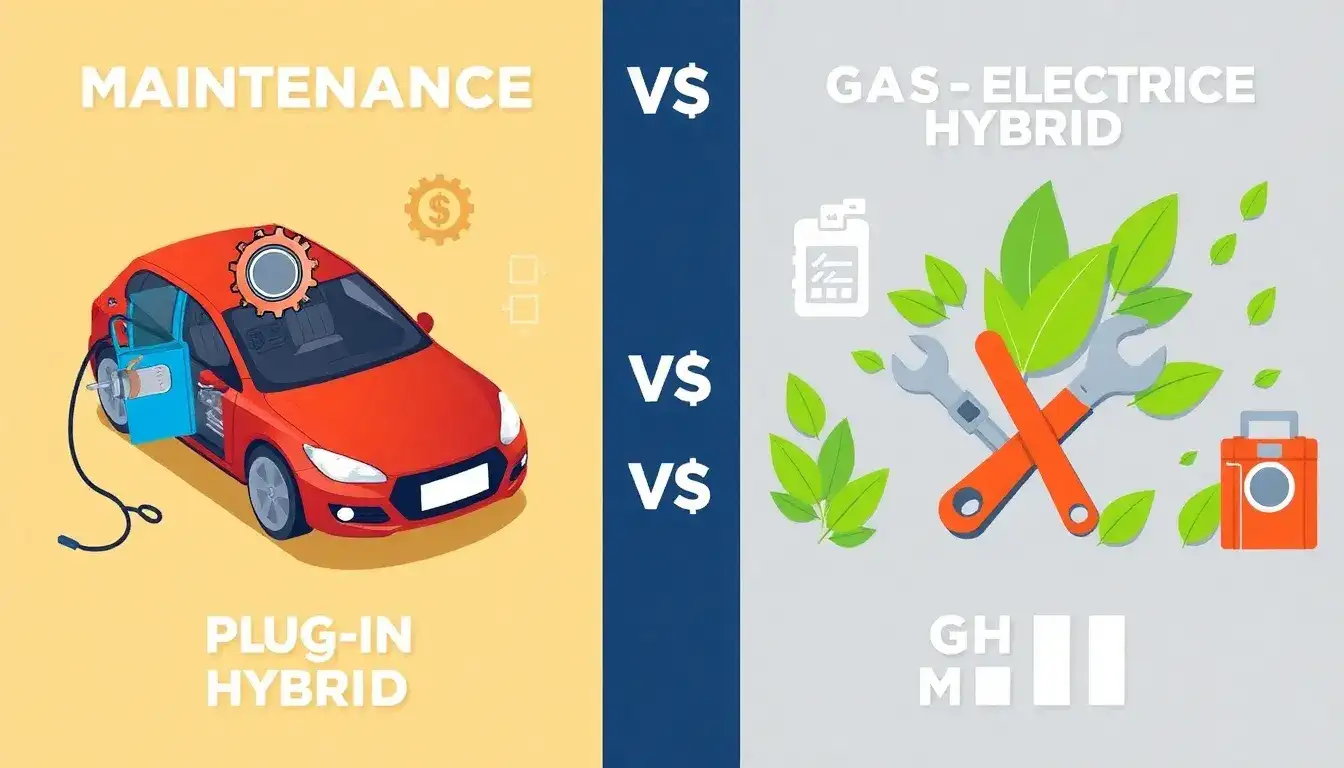 Do plug-in hybrids have higher maintenance costs compared to gas-electric hybrids