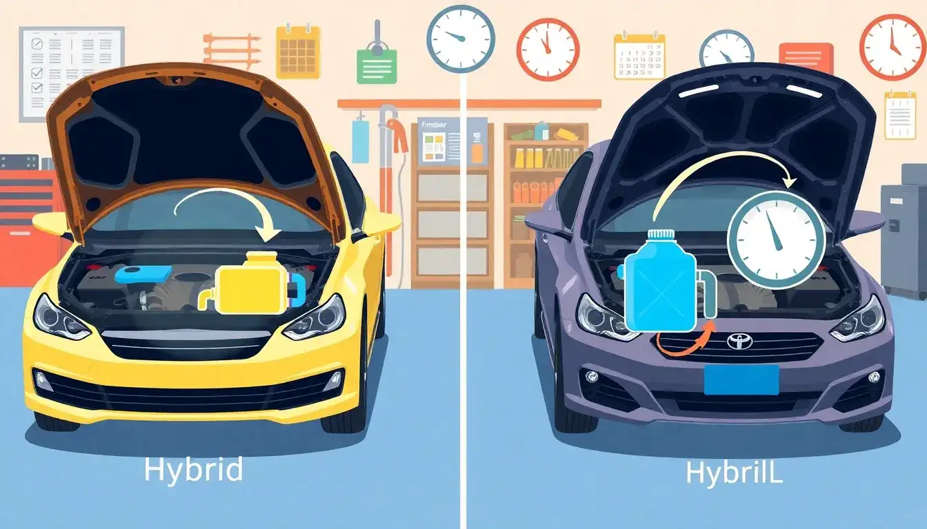 Do hybrids require more frequent oil changes compared to gas-only cars