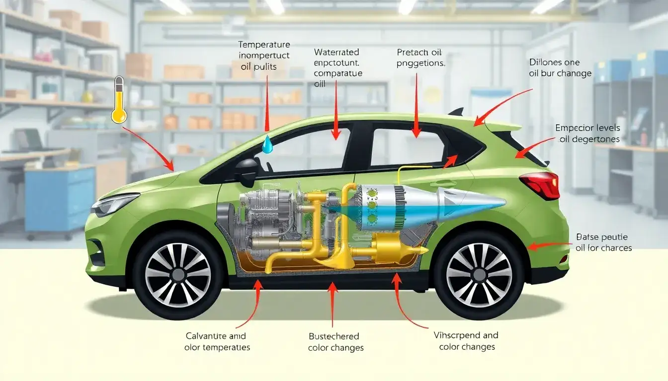 How does the electric motor in a hybrid impact the oil degradation process