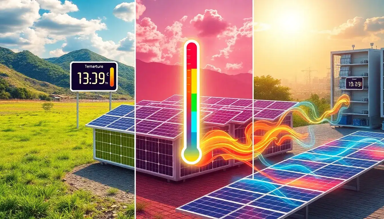 How can temperature variations influence the performance of solar batteries